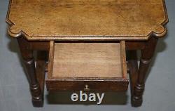 18th Century Dutch Oak Occasional Side Table With Single Drawer Lovely Timber