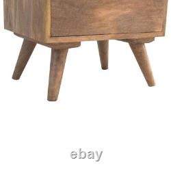 3 Drawer Wooden Bedside Gallery Sidetable