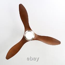 42, 52 Remote Control Ceiling Fan With LED Light Adjustable Wind Speed Timer