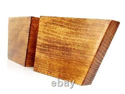 4x Solid Wood Furniture Sofa Chair Settee Legs Dark Oak Replacement Feet 95mm