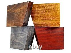 4x Solid Wood Furniture Sofa Chair Settee Legs Dark Oak Replacement Feet 95mm