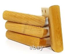 4x Solid Wood Furniture Sofa Chair Settee Legs Oak Replacement Feet 40mm High