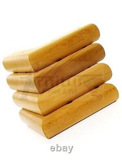 4x Solid Wood Furniture Sofa Chair Settee Legs Oak Replacement Feet 40mm High