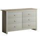 6 Drawer Traditional Chest Of Drawers Cream Oak Shabby Chic Hallway Sideboard