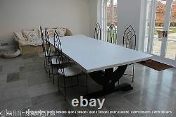 8,10,12 seater Large Shabby Country Painted Table, Queen Post End
