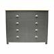 8 Drawer Chest Of Drawers Dark Grey Light Oak Traditional Sideboard Shabby Chic
