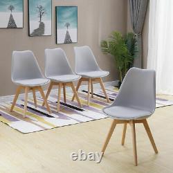 80cm Retro Table and Chairs 4 Set Wooden Legs Room Kitchen Lounge Dining Chair