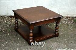 A Titchmarsh And Goodwin Solid Oak Tea Wine Coffee Table Book Magazine Tv Stand
