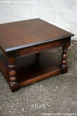 A Titchmarsh And Goodwin Solid Oak Tea Wine Coffee Table Book Magazine Tv Stand
