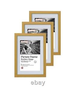 A5 A4 A3 A2 Pack of 3 Frames Rainbow Range Oak Photo Frame Set of 3 Thin Frame