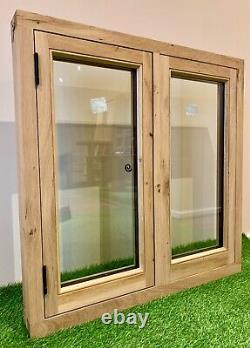 Air Dried Solid Oak Window Handcrafted Green Oak Building Garage 900mm x 750mm