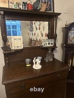 Antique 19th century carved oak dresser