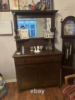 Antique 19th century carved oak dresser