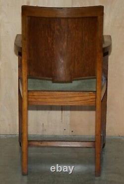 Antique Art Deco Liberty's London Style Cotswold Carver Desk Chair Part Suite