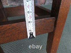 Antique Arts Crafts Mission Oak Wood End Accent Art Riser Plant Stand Table