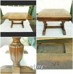 Antique Extending Carved Dinning Table Victorian (VI)Jacobean Revival