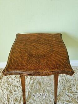 Antique Oak Plant Stand Lamp Phone Table Arts & Crafts by Greenlands Hereford