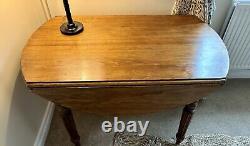 Antique Solid Oak Kitchen/dining/hallway Gateleg Table