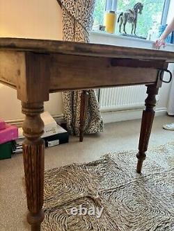 Antique Solid Oak Kitchen/dining/hallway Gateleg Table