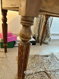 Antique Solid Oak Kitchen/dining/hallway Gateleg Table