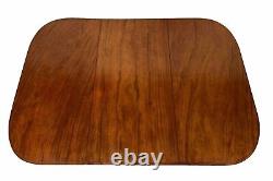 Antique Solid Oak Mahogany Drop Leaf Oval Kitchen Breakfast Dining Table