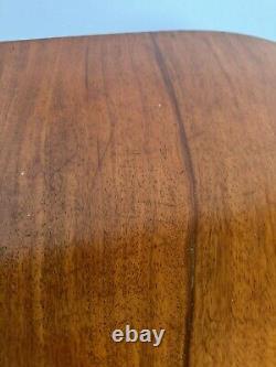 Antique Solid Oak Mahogany Drop Leaf Oval Kitchen Breakfast Dining Table