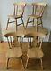 Antique Style Country Farmhouse Solid Pine Kitchen Dining Table & 4 Oak Chairs