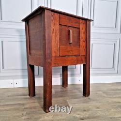 Antique Wooden Rustic Table Cabinet Night Stand Pot Cupboard Bedside Cupboard