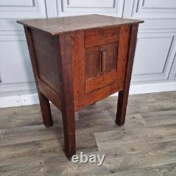 Antique Wooden Rustic Table Cabinet Night Stand Pot Cupboard Bedside Cupboard