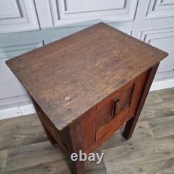 Antique Wooden Rustic Table Cabinet Night Stand Pot Cupboard Bedside Cupboard