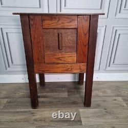 Antique Wooden Rustic Table Cabinet Night Stand Pot Cupboard Bedside Cupboard