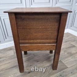 Antique Wooden Rustic Table Cabinet Night Stand Pot Cupboard Bedside Cupboard