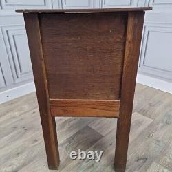 Antique Wooden Rustic Table Cabinet Night Stand Pot Cupboard Bedside Cupboard