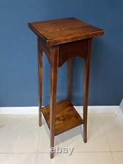 Arts and Crafts Antique Oak Plant Stand, in the manner of Liberty & Co c. 1900