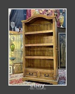 Barker & Stonehouse Beautiful Wooden Oak Bookcase with Drawers to Base. VGC