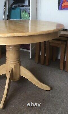 Beautiful Compact Solid Oak dining kitchen table 4 chairs Dining Conservatory