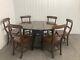 Beautiful Late 16th Century English Solid Oak Gateleg Dining Table & 6 Chairs