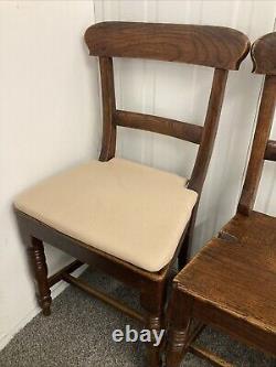 Beautiful Late 16th Century English Solid Oak Gateleg Dining Table & 6 chairs