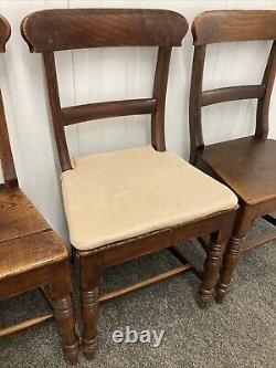 Beautiful Late 17th Century English Solid Oak Gateleg Dining Table & 6 chairs