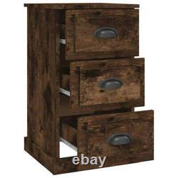 Bedside Table Cabinet with Drawers Storage Drawer Bedroom Nightstand Side Tables