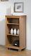 Bevel Small Bookcase Oak / Solid Wood Cabinet / Book Shelf Storage / Solid Oak