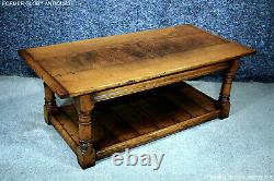 Bleached Solid Oak Potboard Wine Coffee Table Lamp Phone Book Magazine Tv Stand