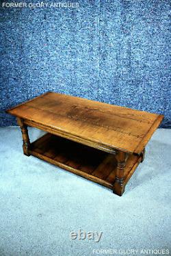 Bleached Solid Oak Potboard Wine Coffee Table Lamp Phone Book Magazine Tv Stand