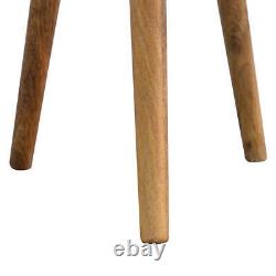 Bone Inlay Tripod Stool Solid Wood