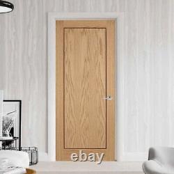 Branded Inlay 1 Panel Pre-finished Oak Veneer Internal Door Various sizes