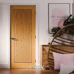 Branded Inlay 1 Panel Pre-finished Oak Veneer Internal Door Various sizes