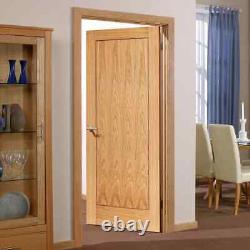 Branded Inlay 1 Panel Pre-finished Oak Veneer Internal Door Various sizes