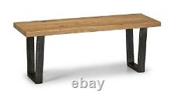 Brooklyn Dining Set with 2 Benches Solid Rustic Oak 2 Man Delivery