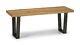 Brooklyn Dining Table Solid Rustic Oak With Metal Legs 2 Man Delivery