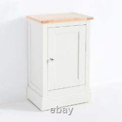 Bud Small Storage Mini Cupboard Painted Solid Wooden Oak Cabinet 1 Door Country